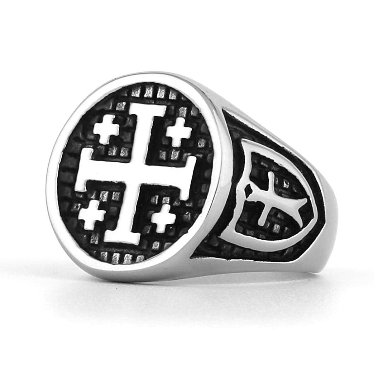 UNISEX Gothic Cross-Motif Vintage Ring