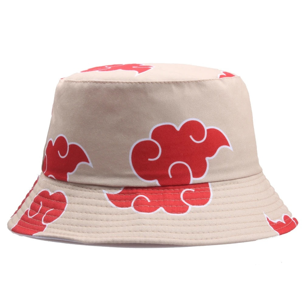 Harajuku Red Clouds Bucket Hat