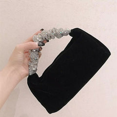 Maeve Sequin Velvet Pouch Bag