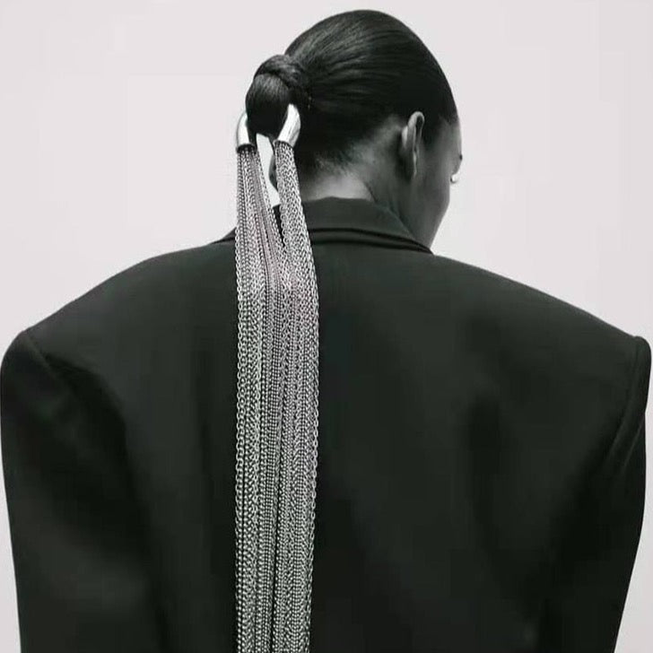 Heda Long Chain Tassel Hair Jewelry