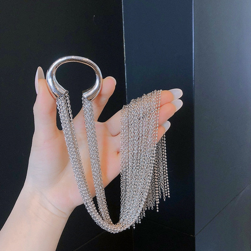 Heda Long Chain Tassel Hair Jewelry