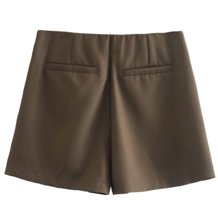 Heri Solid Colors Wrap Front Shorts - 5 Colors