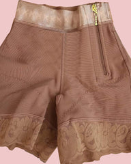 High Waist Side Zipper Butter Lifter Faja Shorts