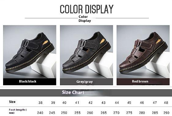 Men's Leather Breathable Sandals