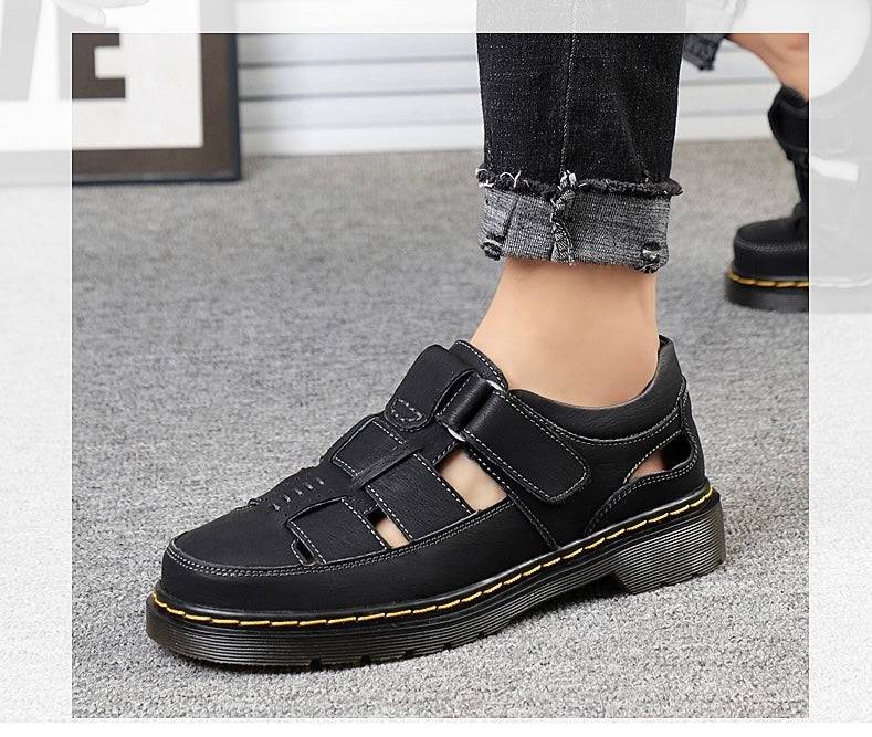Men's Leather Breathable Sandals