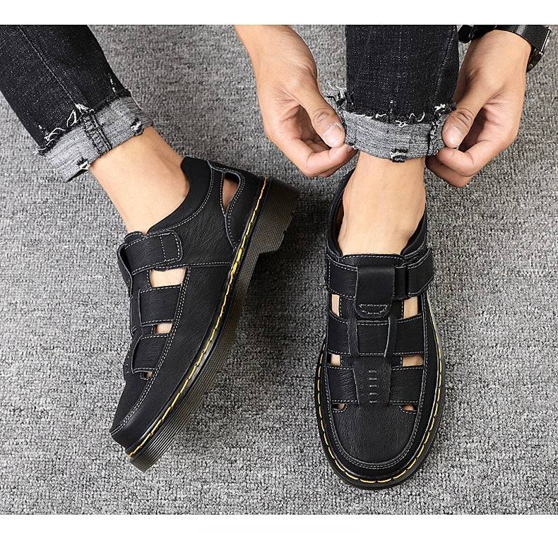 Men's Leather Breathable Sandals