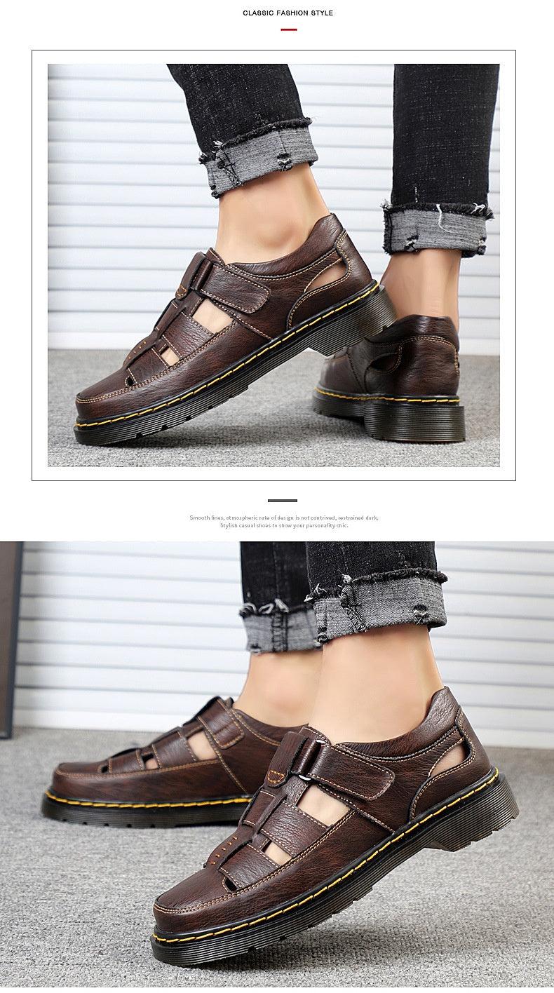 Men's Leather Breathable Sandals