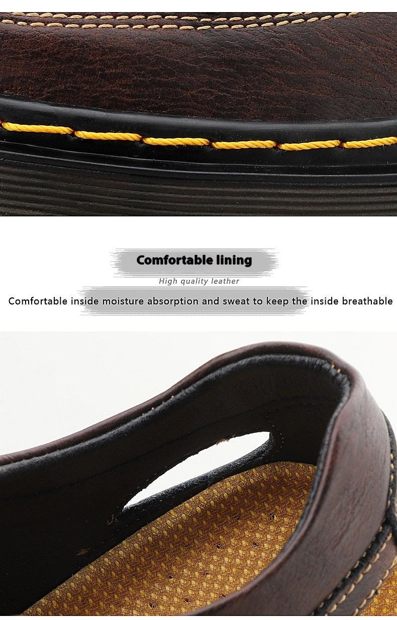 Men's Leather Breathable Sandals