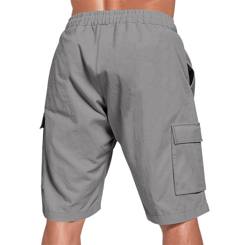 Men's Solid Colour Linen Shorts