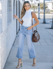 Wide Leg Cropped Pants