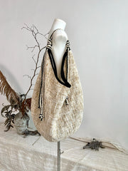 Inka Woven Cotton Hobo Bag