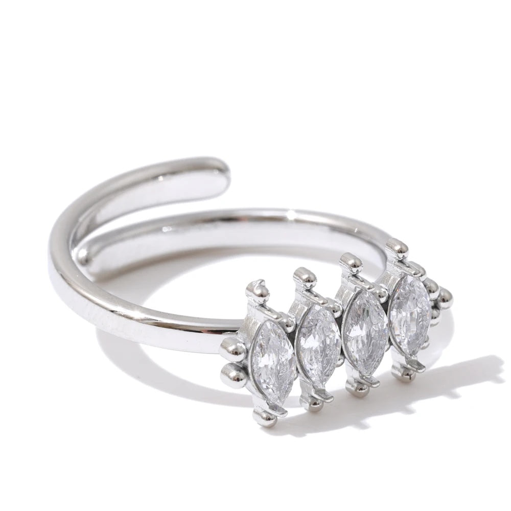 Irely Marquise Crystal Open Ring