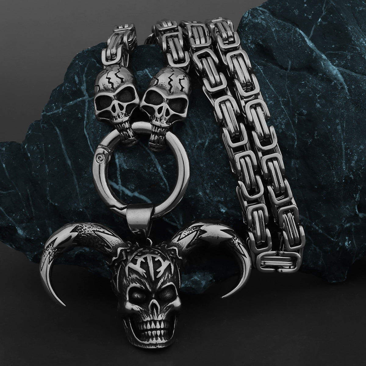 Joker Skull Necklace