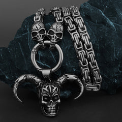 Joker Skull Necklace