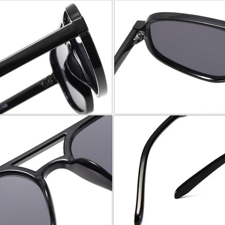Jordana Retro Acetate Aviator Sunglasses - 6 Colors