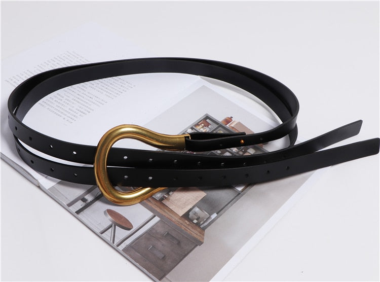 Jumbo U Shaped Leather Tassel Belts - 7 Colors