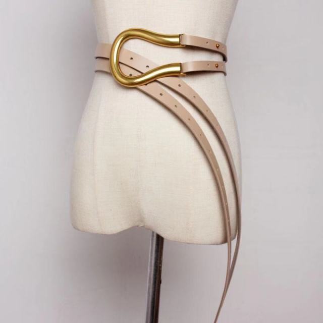 Jumbo U Shaped Leather Tassel Belts - 7 Colors
