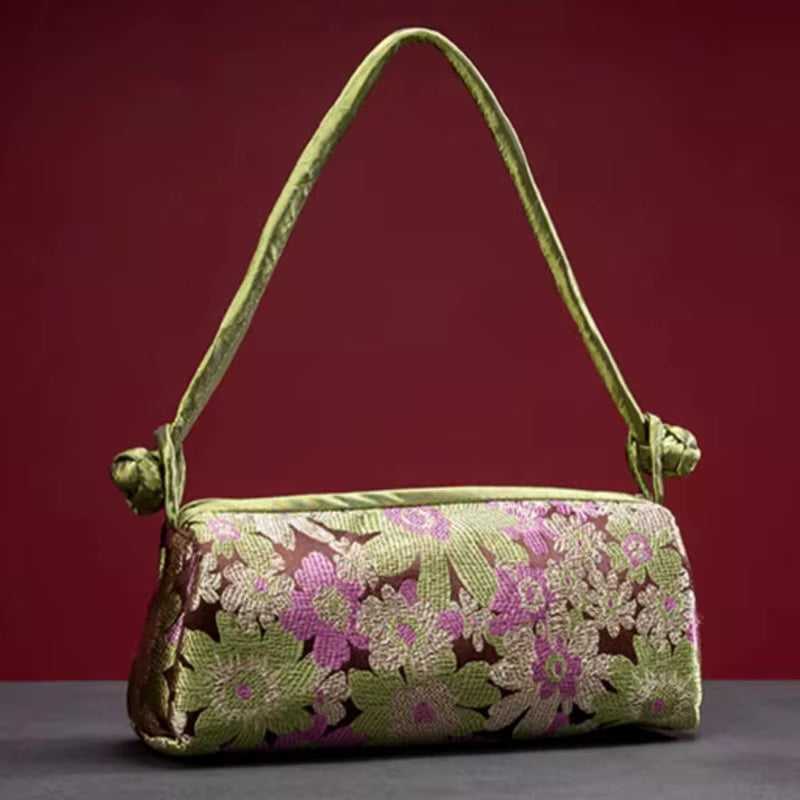 Kexin Silk Embroidery Cheongsam Mini Tote