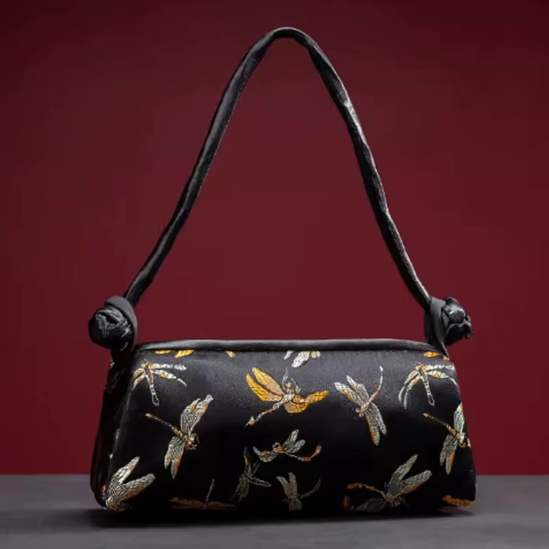 Kexin Silk Embroidery Cheongsam Mini Tote