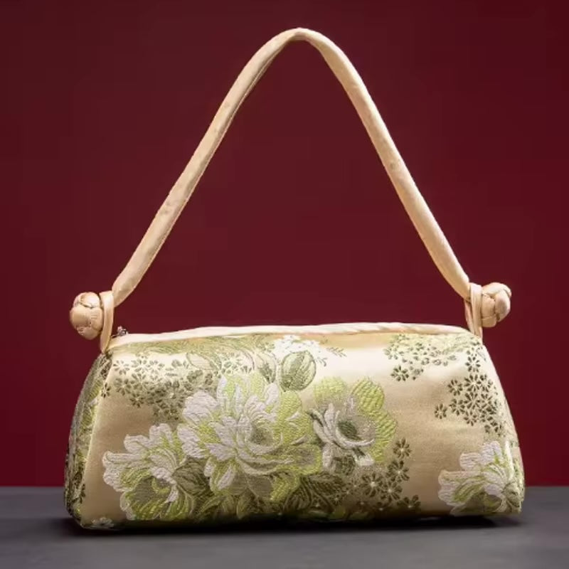 Kexin Silk Embroidery Cheongsam Mini Tote