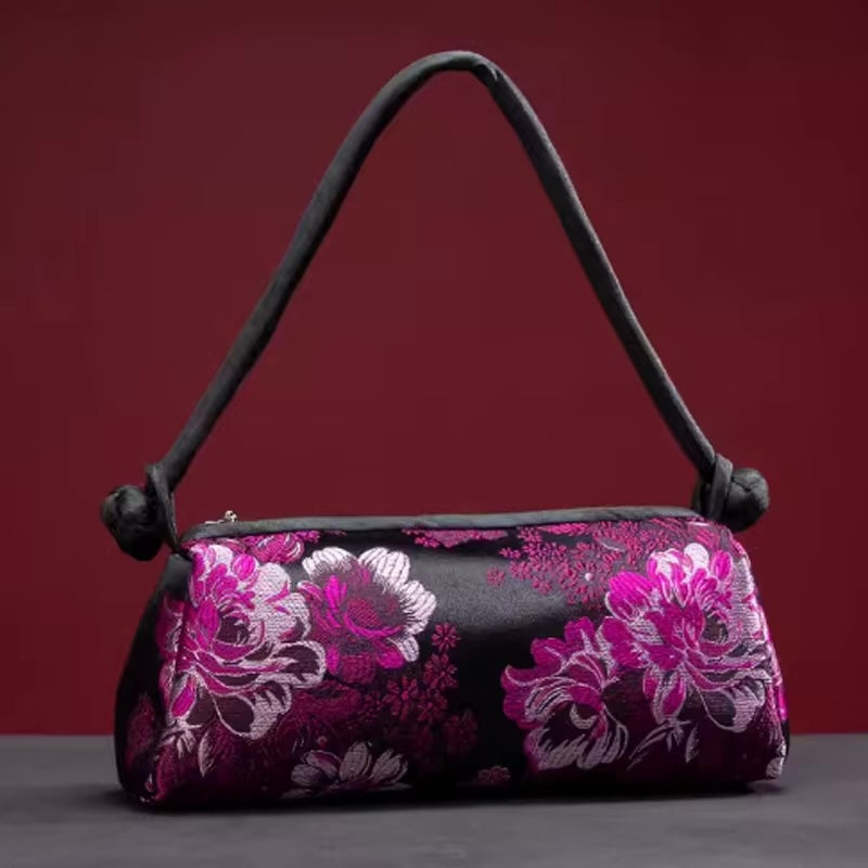Kexin Silk Embroidery Cheongsam Mini Tote
