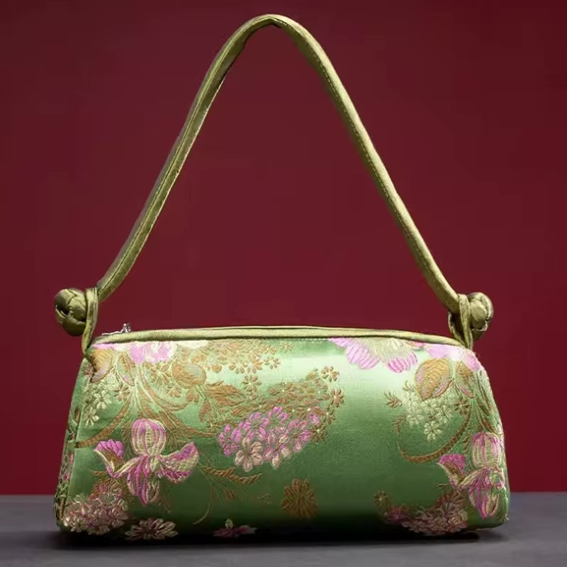 Kexin Silk Embroidery Cheongsam Mini Tote
