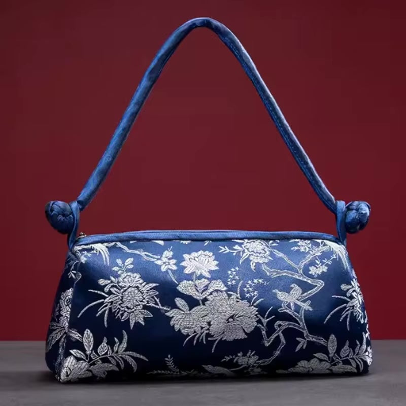 Kexin Silk Embroidery Cheongsam Mini Tote