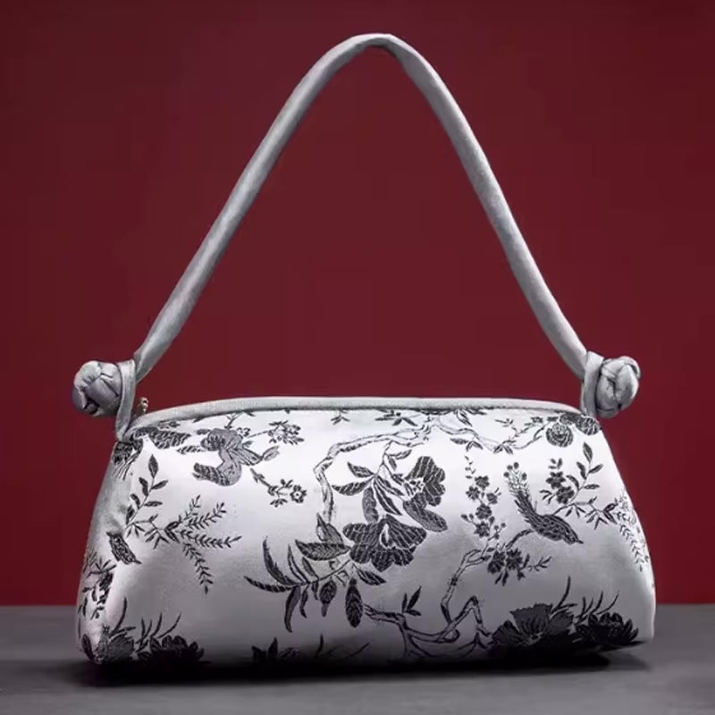 Kexin Silk Embroidery Cheongsam Mini Tote