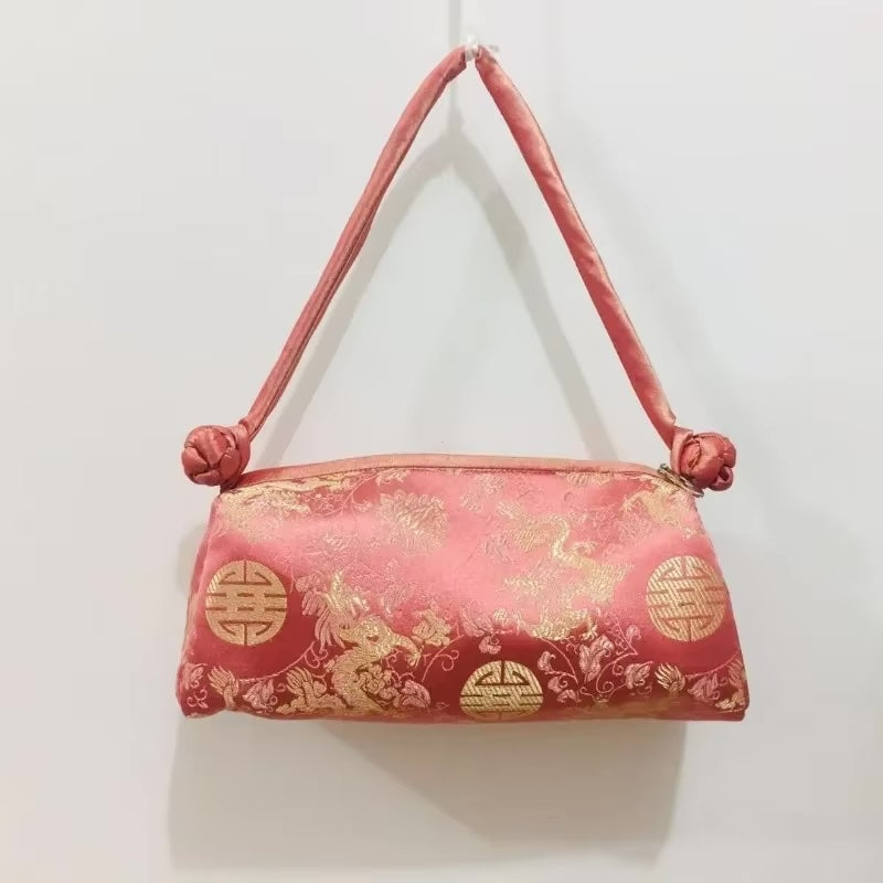 Kexin Silk Embroidery Cheongsam Mini Tote