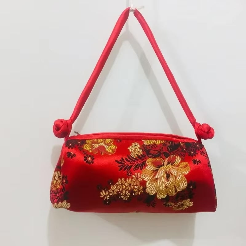 Kexin Silk Embroidery Cheongsam Mini Tote