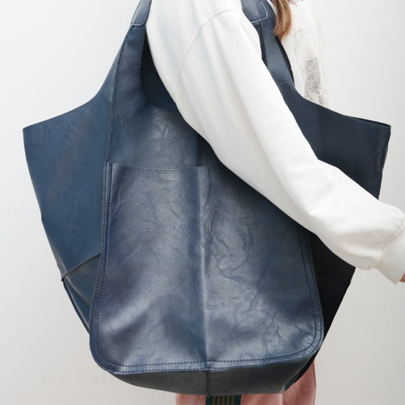 Kora Retro Oil Coated Look Jumbo Bags - 9 Colors