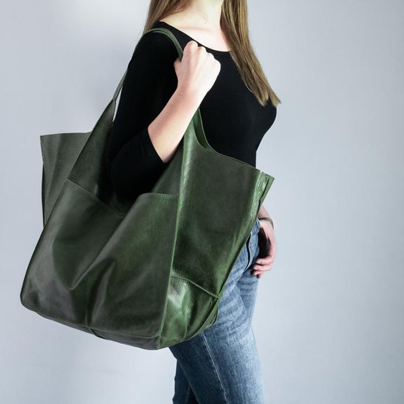 Kora Retro Oil Coated Look Jumbo Bags - 9 Colors