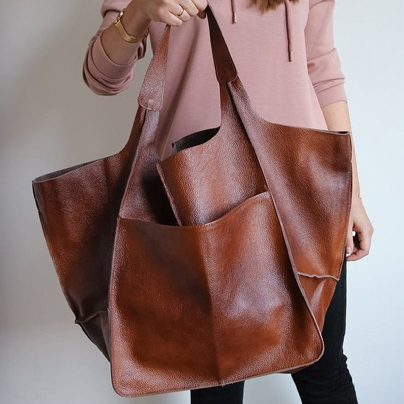 Kora Retro Oil Coated Look Jumbo Bags - 9 Colors