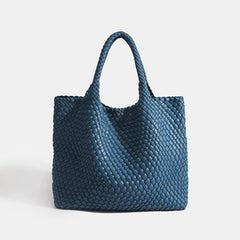 Eivissa Faux Leather Woven Totes - 16 Colors