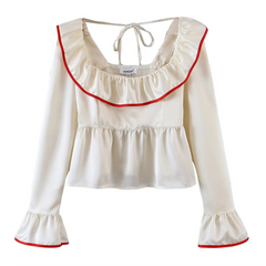 Lani Babydoll Ruffle Blouse - 5 Colors