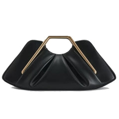 Lexie Gold Metal Handle Clutch Bag