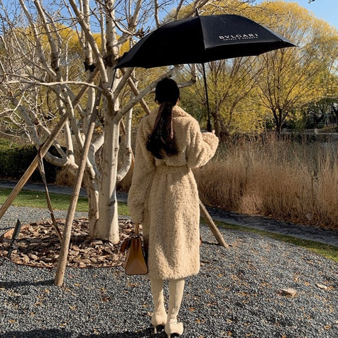 Lima Oversize Curly Faux Fur Coat