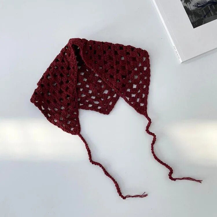 Lolita Bohemian Crochet Head Scarf