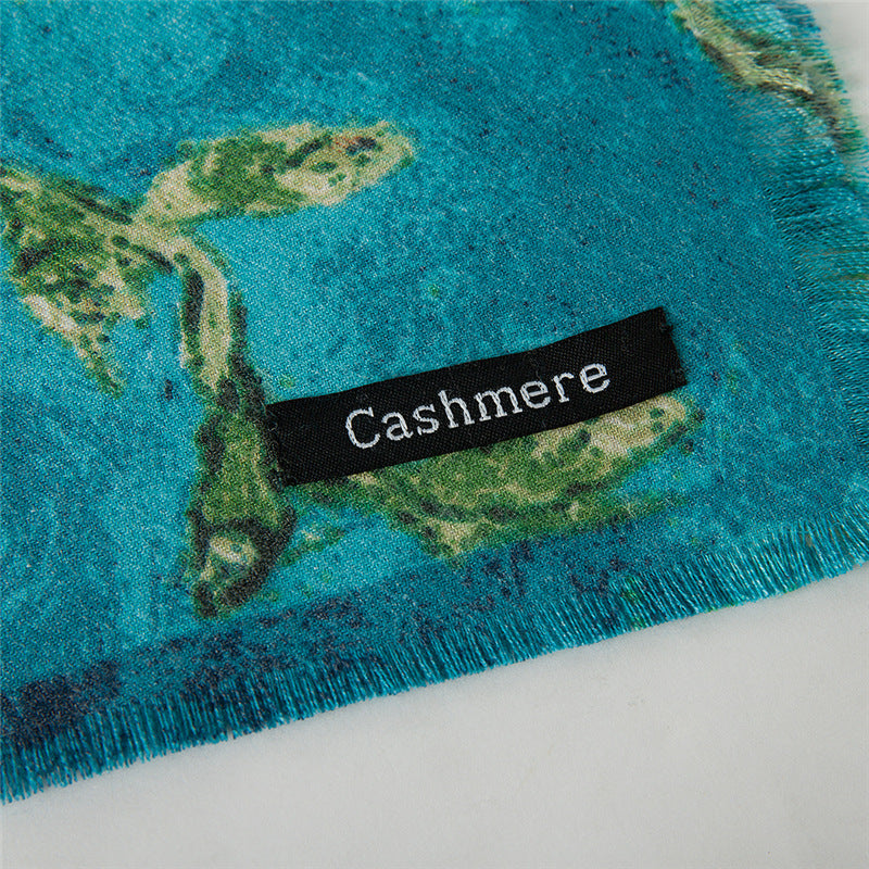 Luxe Cashmere Sakura Painting Scarves