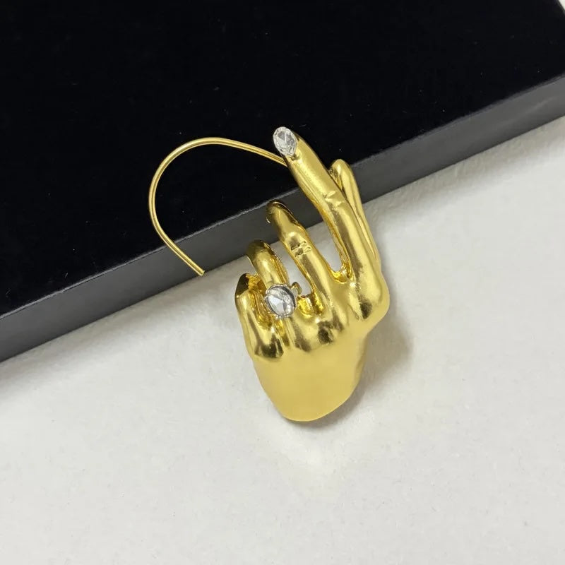 Lyke Sculptural Hand Ear Cuff