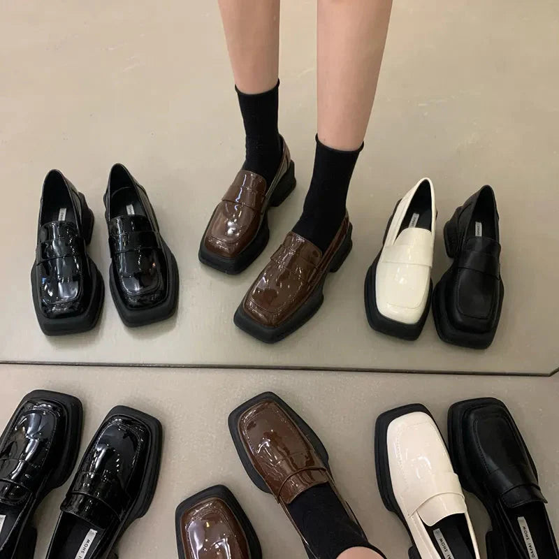 Maija Minimalist Platform Penny Loafers