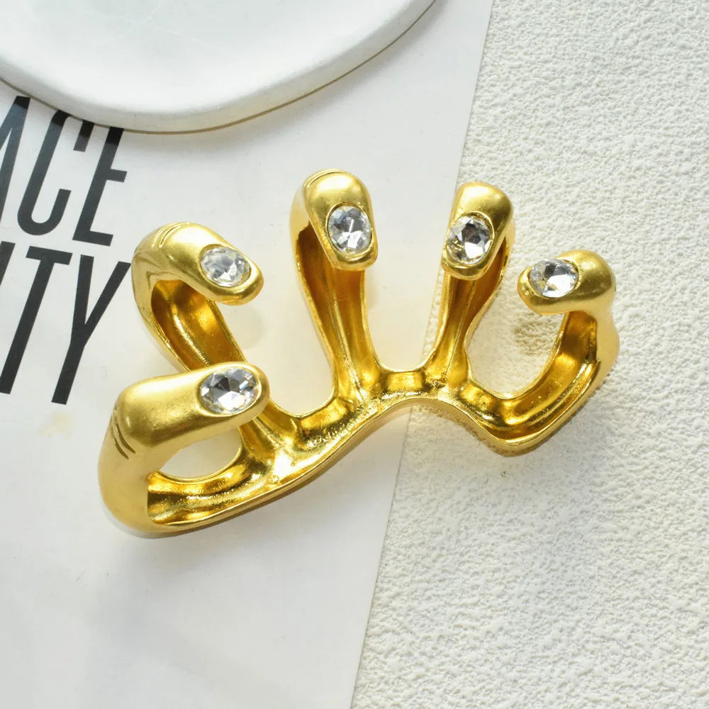 Manuel Sculptural Hand Armor Ring