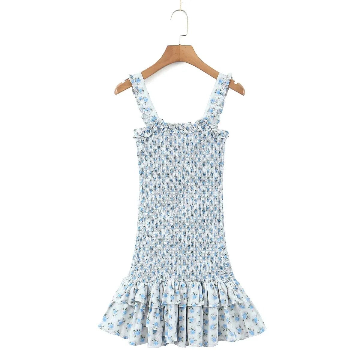 Margie Shirring Smocked Floral Dress - 2 Colors