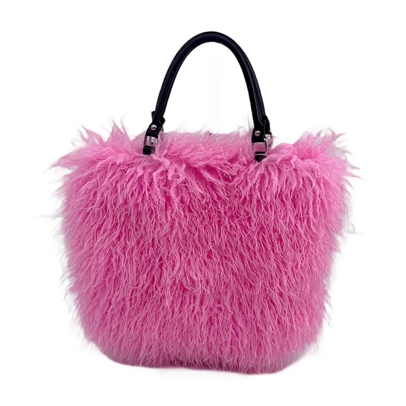 Margo Mongolian Faux Fur Tote Bag