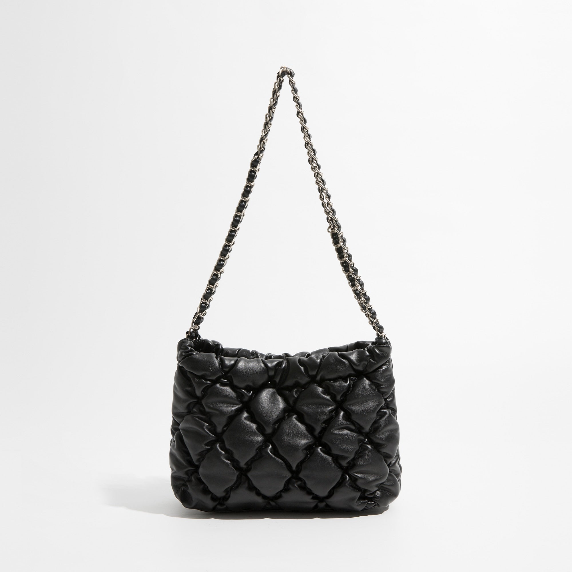 Marlyn Lattice Quilted Puffer Shoulder Bags - 5 Colors