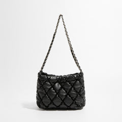 Marlyn Lattice Quilted Puffer Shoulder Bags - 5 Colors
