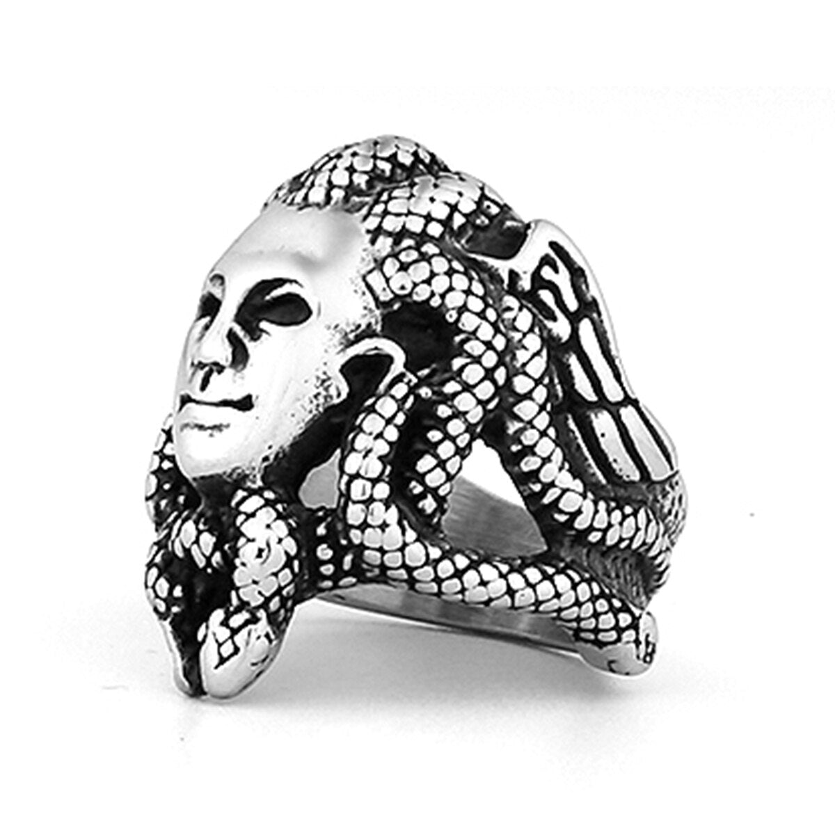 Medusa Head Ring