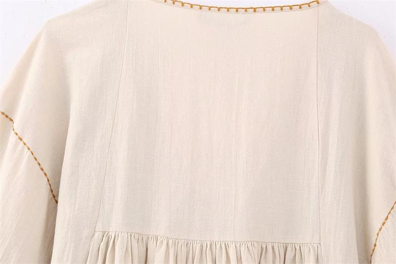 Merin Embroidery Mini Tunic Dress - Size S/ US M - SALE