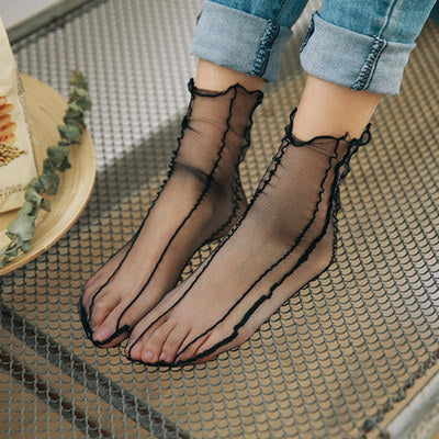 Mesh Ankle Tulle Socks - 7 Styles
