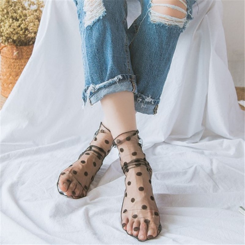 Mesh Ankle Tulle Socks - 7 Styles